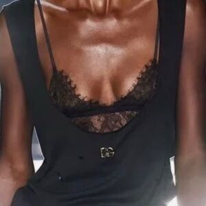 NWT Zara Lingerie Lace Bralette in Black